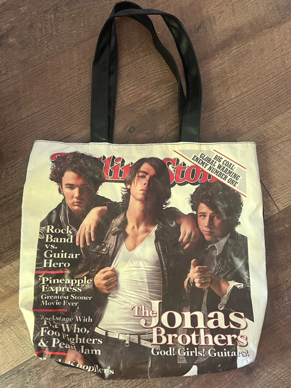 Jonas Brothers Rolling Stones Purse Tote Bag *RARE*